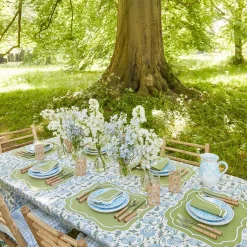 Online Mrs. Alice Sylvie Green Embroidered Placemats & Napkins (Set Of 4)