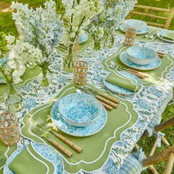 Online Mrs. Alice Sylvie Green Embroidered Placemats & Napkins (Set Of 4)