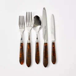 Outlet Mrs. Alice Tortoiseshell Cutlery (5 Piece)