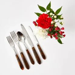 Outlet Mrs. Alice Tortoiseshell Cutlery (5 Piece)
