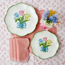 Mrs. Alice Tulip Starter Plate (Set Of 4)
