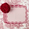 Clearance Mrs. Alice Valerie Pink Placemats (Set Of 4)
