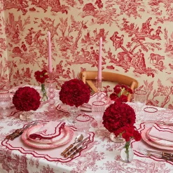 Clearance Mrs. Alice Valerie Pink Placemats (Set Of 4)