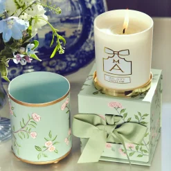 New Mrs. Alice Velvet Oak Scented Candle & Pot Set