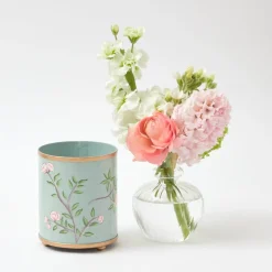 Best Mrs. Alice Velvet Oak Tole Candle Pot