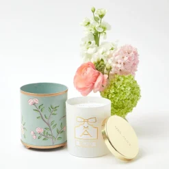 Best Mrs. Alice Velvet Oak Tole Candle Pot