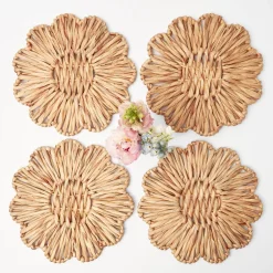 Best Mrs. Alice Water Hyacinth Placemats (Set Of 4)
