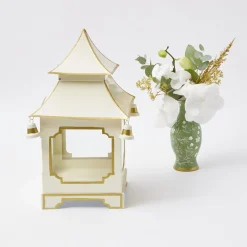 Discount Mrs. Alice White & Gold Pagoda Lantern