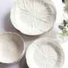Clearance Mrs. Alice White Lettuce Dinner Plate