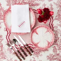Mrs. Alice White Linen Xoxo Napkins (Set Of 4)
