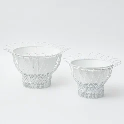 Outlet Mrs. Alice White Metal Planter