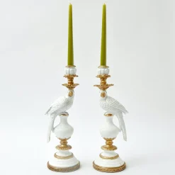 Discount Mrs. Alice White Parrot Candle Holder (Pair)