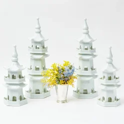 Online Mrs. Alice White Porcelain Pagoda Decoration Set