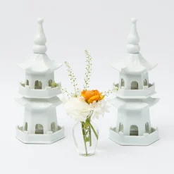 New Mrs. Alice White Porcelain Pagodas (Pair)