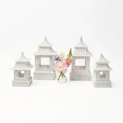 Clearance Mrs. Alice White Rattan Decoration Set