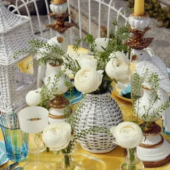 Clearance Mrs. Alice White Rattan Decoration Set