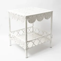 Sale Mrs. Alice White Rattan Outdoor Side Table