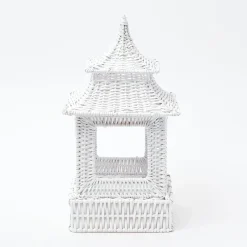 New Mrs. Alice White Rattan Pagoda Lantern
