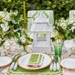 New Mrs. Alice White Rattan Pagoda Lantern