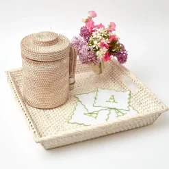 Sale Mrs. Alice White Rattan Tray