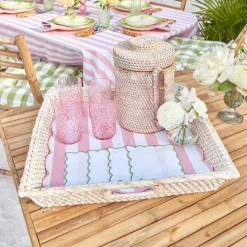 Best Mrs. Alice White Rattan Tray