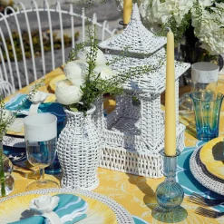 Mrs. Alice White Rattan Vase (Set Of 3)