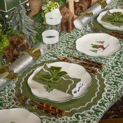 New Mrs. Alice White Ribbon Water & Wine Glassware Set