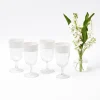 Best Mrs. Alice White Ribbon Wine Glasses (Set Of 4)