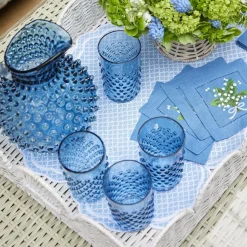 Mrs. Alice White Scalloped Rattan Tray