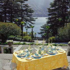 Sale Mrs. Alice Yellow Capri Lettuce Dinner & Starter Plates (Set Of 8)