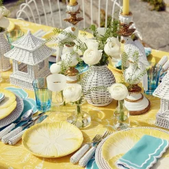 New Mrs. Alice Yellow Capri Lettuce Starter Plates (Set Of 4)