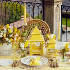 Sale Mrs. Alice Yellow Pagoda Lantern Set
